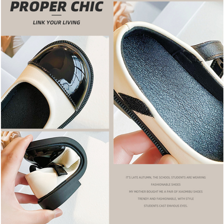 Giày Búp Bê Công Chúa Da Bóng Cho Bé Từ 4-14 Tuổi