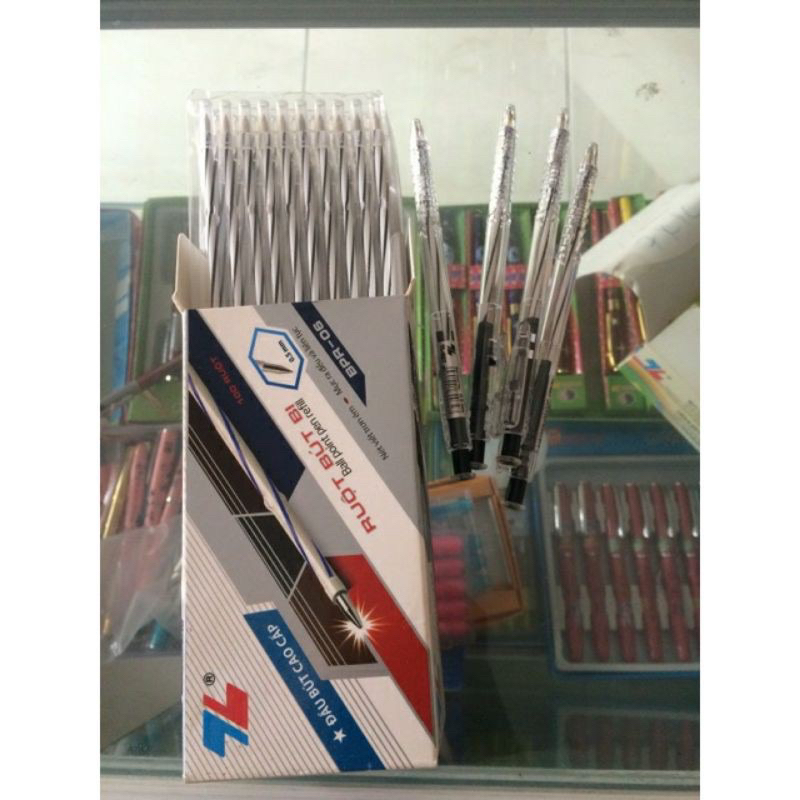 Compo 10 ruột bút bi Thiên Long xanh, đỏ, đen