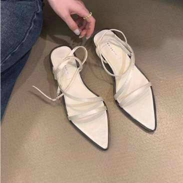 Sandal gót mũi nhọn đơn giản, sang chảnh có bigsize 35-45