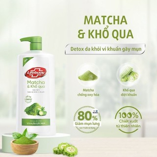 Sữa tắm Lifebuoy matcha khổ qua 800g