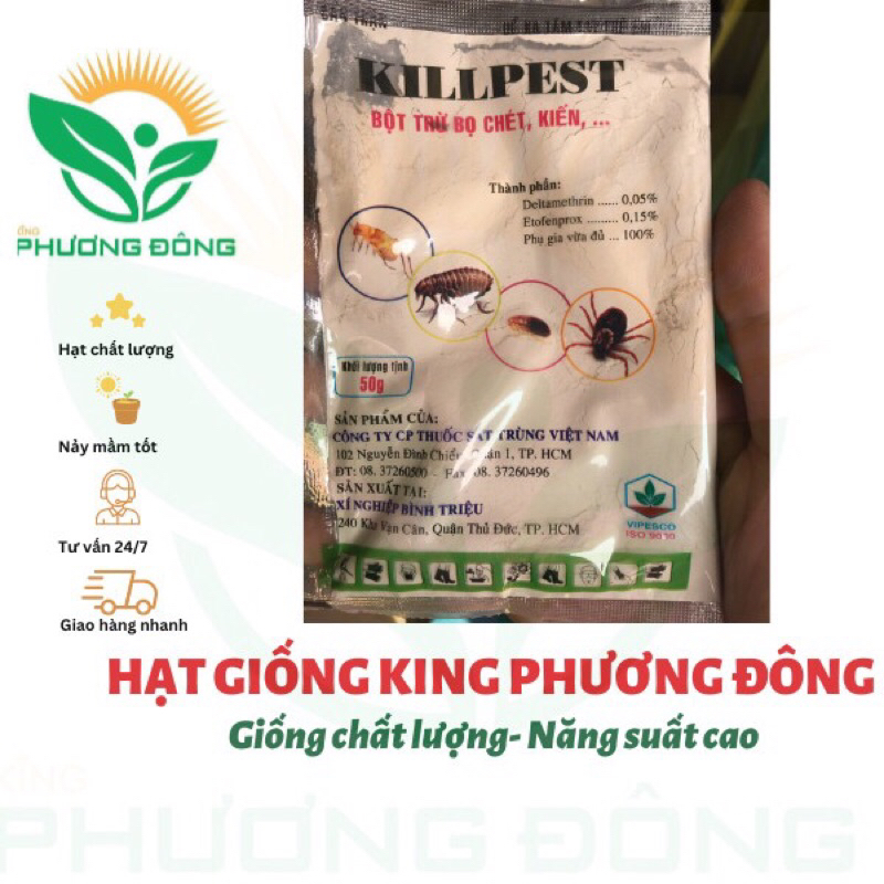 Thuốc Diệt Kiến & Côn Trùng - Ăn Toàn Khi Sử Dụng Ở Nhà - 50gr