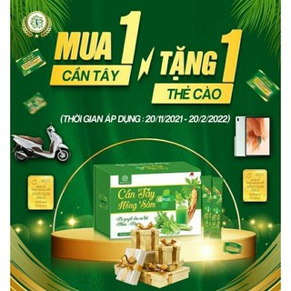 Bột cần tây hồng sâm lan cho-hộp 30 gói hòa tan