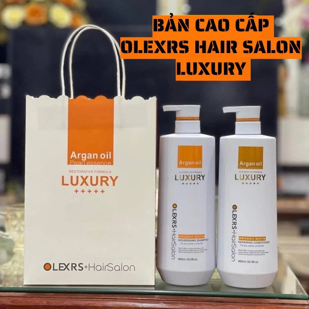 Dầu gội xả phục hồi, chống rụng tóc Olexrs Hair Salon Luxury 500ml - 960ml mùi mới