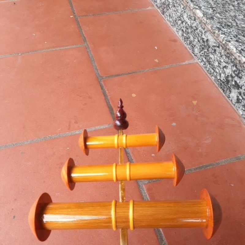 Chân cọc sáo gỗ mun.