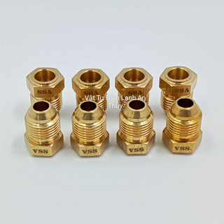 Tán hàn ống đồng phi 10 - Ốc tán ông đồng răng ngoài phi 10, Đầu hàn nối ống đồng máy lạnh phi 10