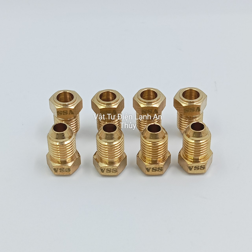 Tán hàn ống đồng phi 6 - Ốc tán ông đồng răng ngoài phi 6 - Đầu hàn nối ống đồng máy lạnh phi 6 - Tán hàn tăng ống đồng