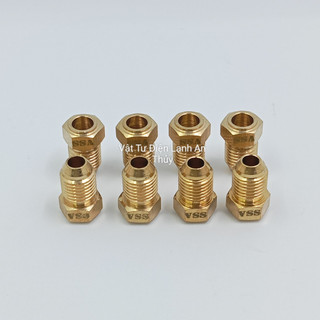 Tán hàn ống đồng phi 6 - Ốc tán ông đồng răng ngoài phi 6 - Đầu hàn nối ống đồng máy lạnh phi 6