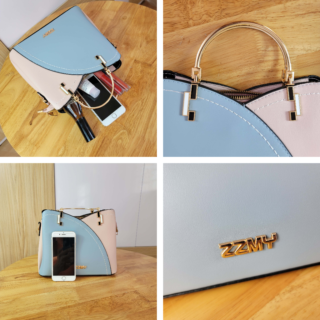 Túi xách nữ đeo chéo đeo vai công sở cao cấp túi kẹp nách móc treo trái tim M01