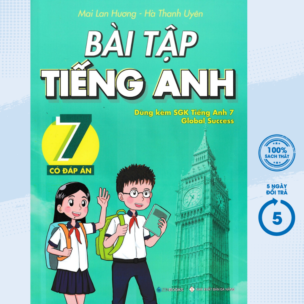 Sách - Bài Tập Tiếng Anh Lớp 7 - Có Đáp Án (Dùng Kèm SGK Tiếng Anh 7 Global Success)  - ZEN