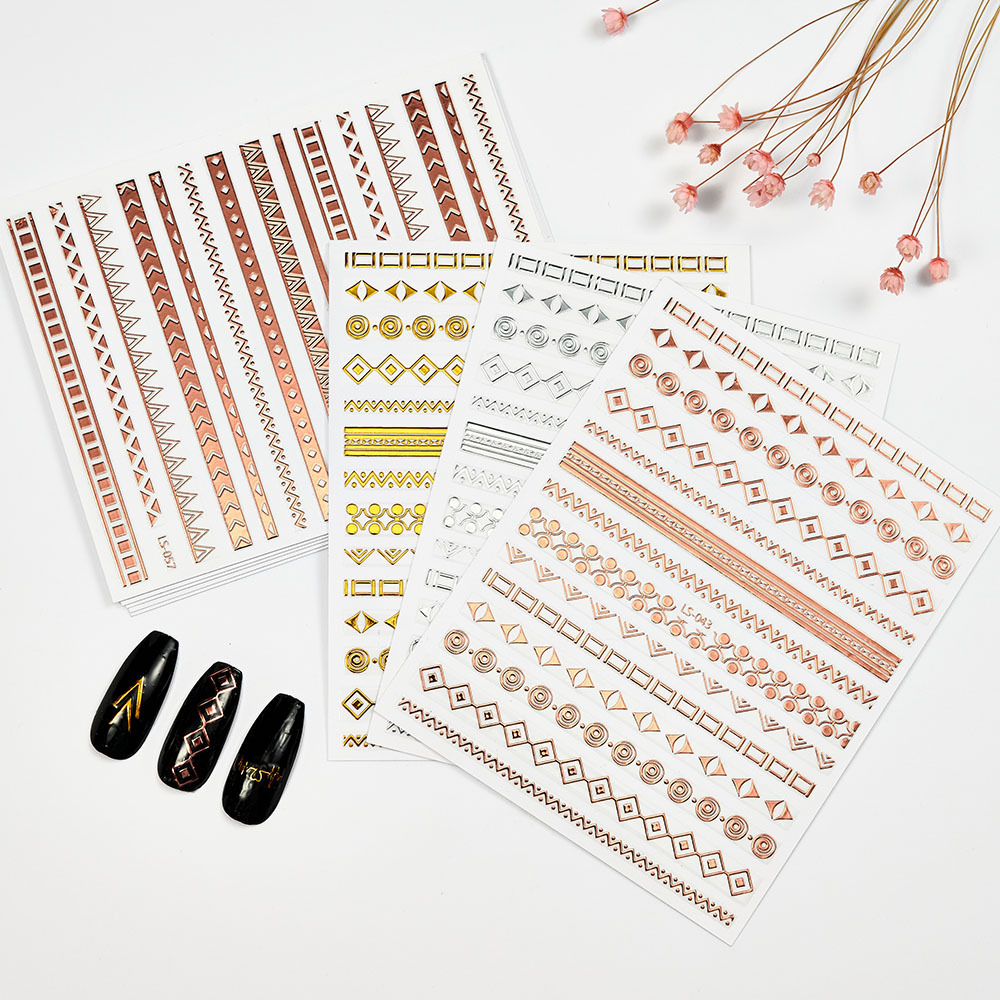 Sticker dán móng tay / Miếng dán trang trí móng tay 3D cao cấp họa tiết Ai Cập