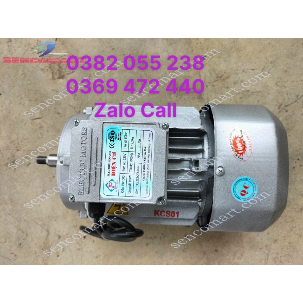 XẢ KHO mô tơ động cơ điện 1 pha 220v 2hp dây đồng Korea