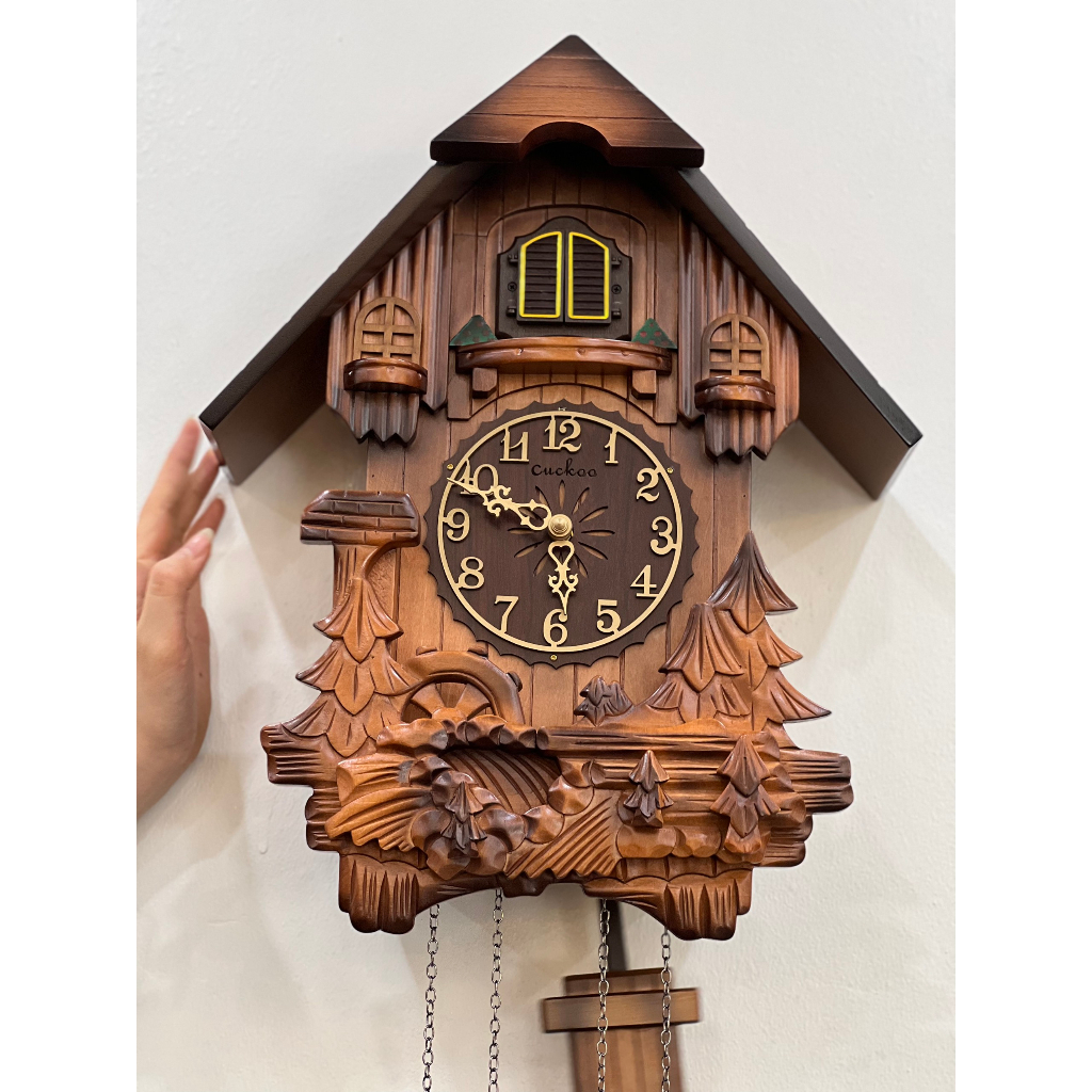 Đồng hồ treo tường chim cúc cu phong cách tân cổ điển DHCTT12