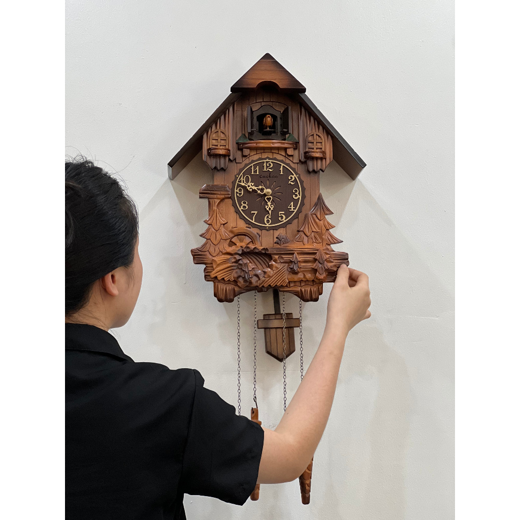 Đồng hồ treo tường chim cúc cu phong cách tân cổ điển DHCTT12