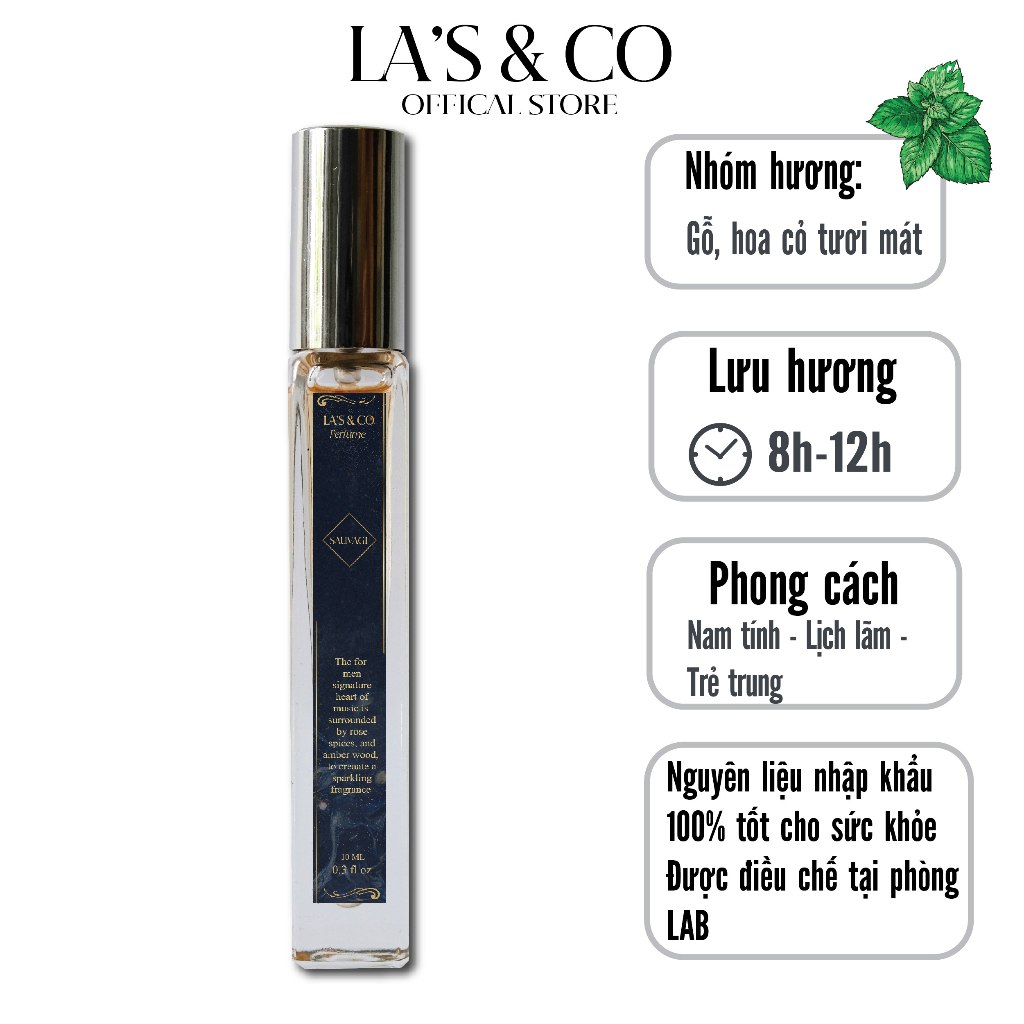 Nước hoa nam Lab Perfume Sauvage 10ml lịch lãm, nam tính