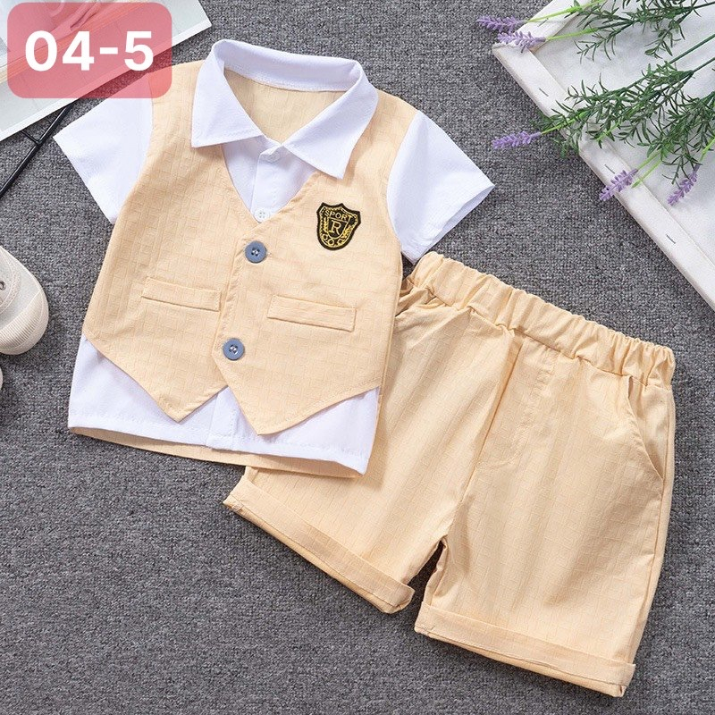 Set bộ công tử cho bé trai hot nhất phong cách hàn quốc