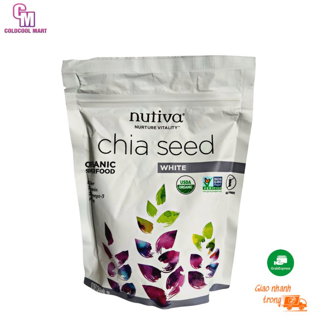Hạt Chia SEED Trắng NUTIVA 340g