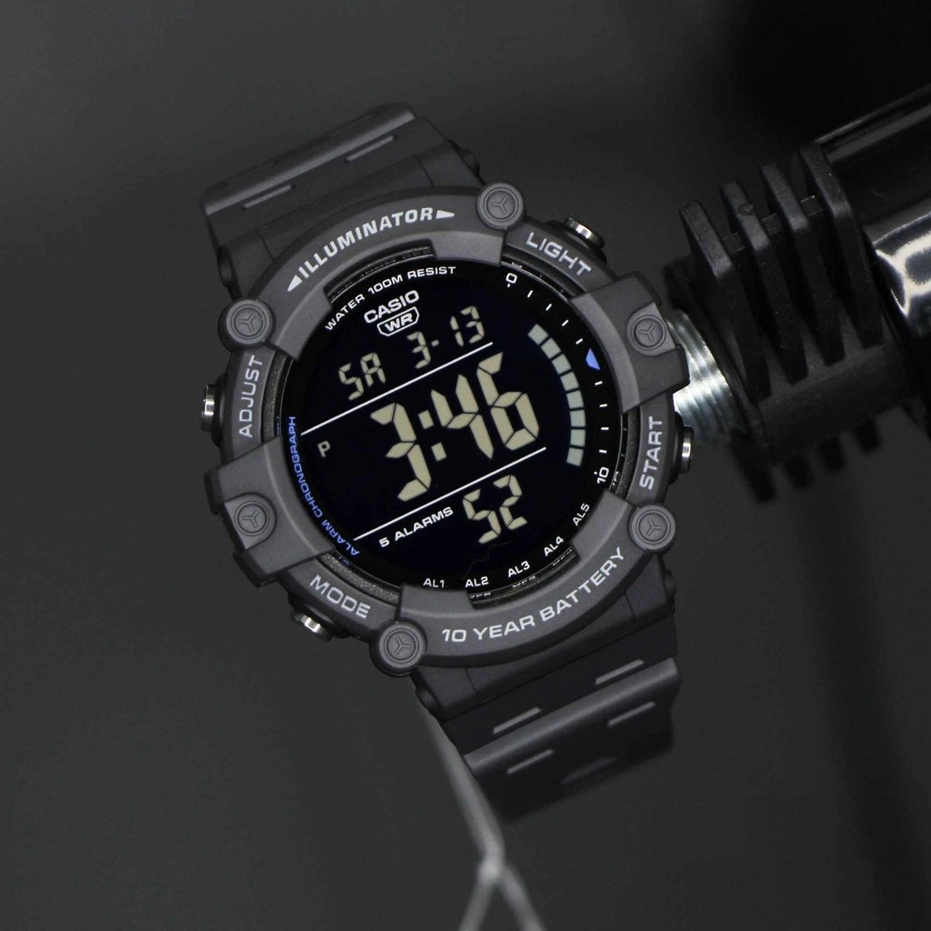 Đồng hồ nam Casio điện tử AE-1500WH-8BVDF dây cao su chính hãng