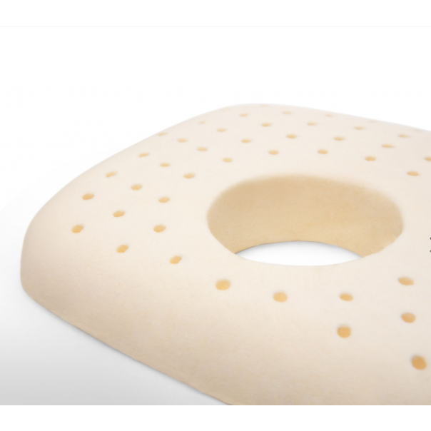 Gối sơ sinh Round Liên Á 100% cao su thiên nhiên an toàn lành tính cho bé