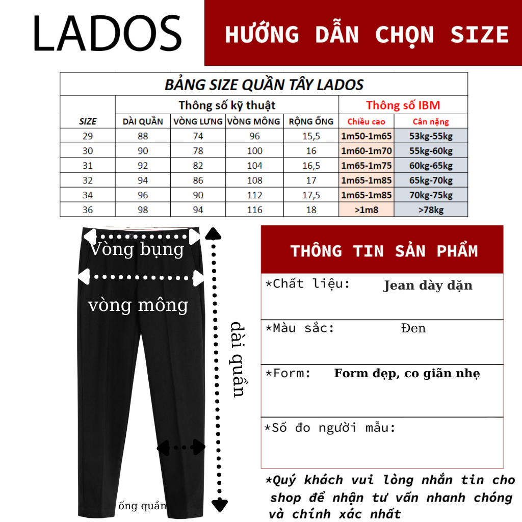 Quần tây âu nam dài vải cao cấp co giãn LADOS - 4091 kiểu dáng basic, Hàn Quốc, lịch lãm, trẻ trung