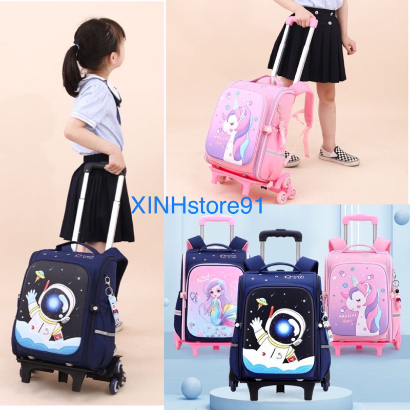 SẴN HÀNG -balo kéo chống gù bé mẫu 2023