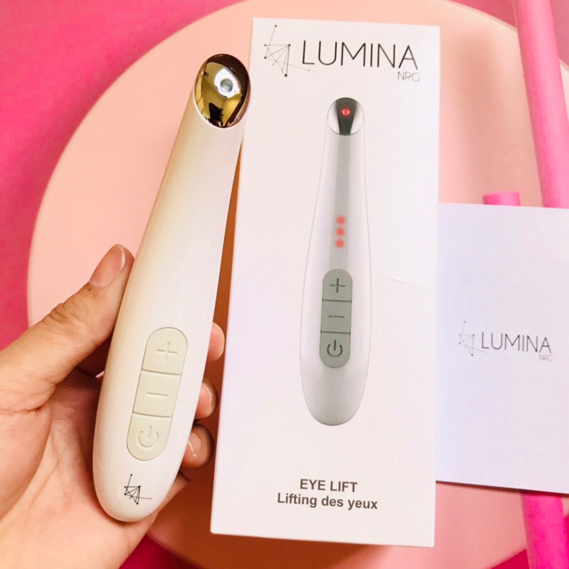 Máy massage bằng đèn LED đỏ giảm nhăn, sưng bọng mắt LUMINA NRG 3-IN-1 EYE MASSAGE WAND
