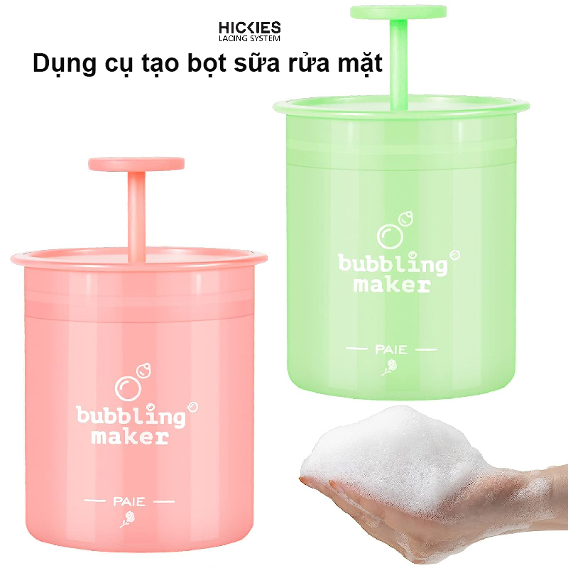 Cốc tạo bọt làm sạch chăm sóc da sâu để rửa da mặt - Máy tạo bọt xà phòng  Bubbling maker PAIE- hickies lacing system