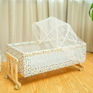 Baby shaker cũi & giường cũi gỗ cho em bé nôi giường cũi có thể đu 0-2 tuổi giường di động