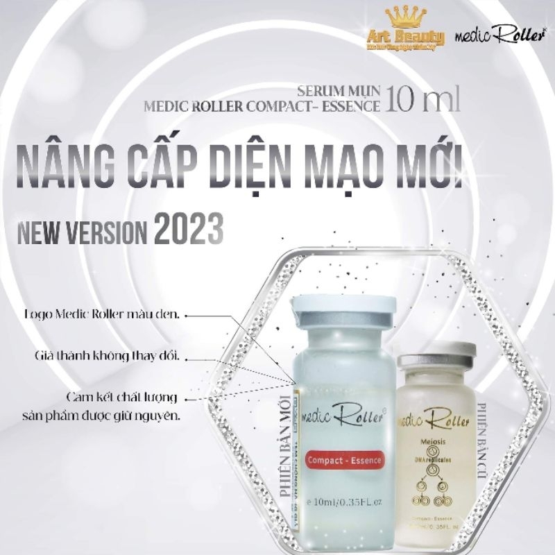 Serrum mụn Medic roller compact 10ml
