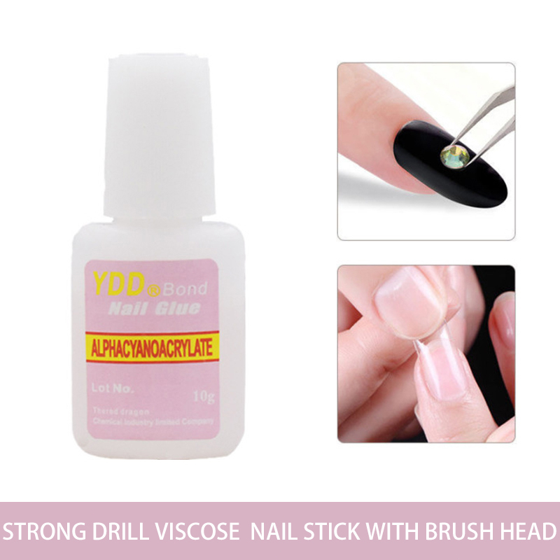 Ranliy✨Hũ 10g Keo Dán Phụ Kiện Trang Trí Móng Tay Tiện Dụng