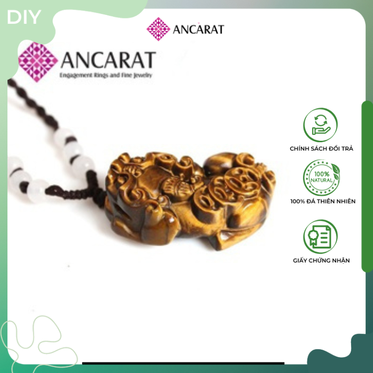 ANCARAT - Mặt dây Tỳ Hưu đá Mắt Hổ phong thủy - MD14