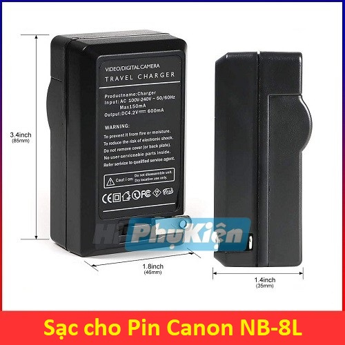 Sạc cho Pin máy ảnh Canon NB-8L