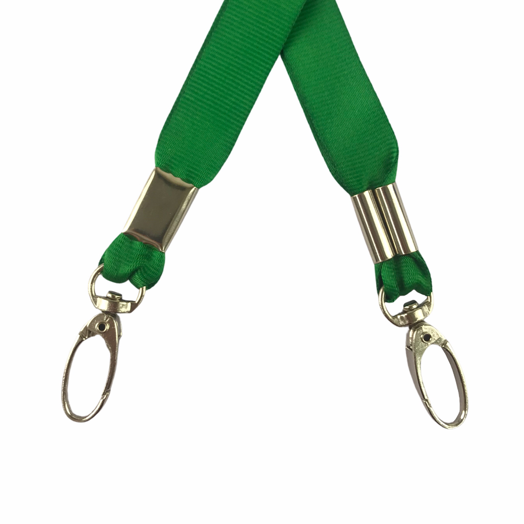 Dây đeo thẻ lụa 1.5cm đầu móc xoay