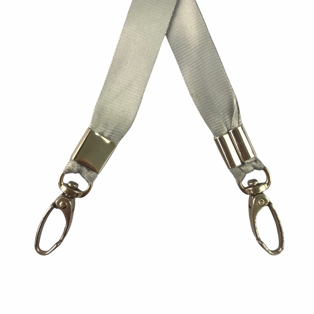 Dây đeo thẻ lụa 1.5cm đầu móc xoay