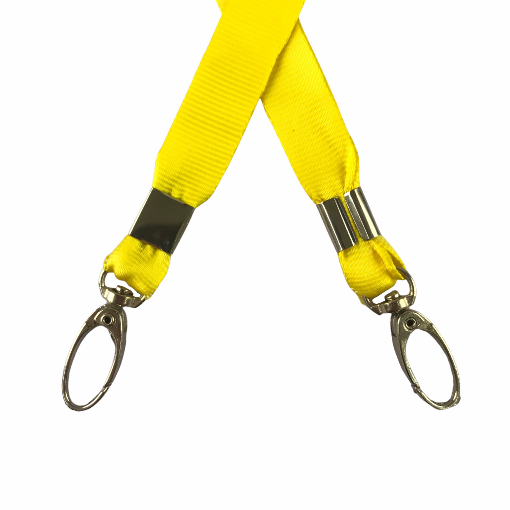 Dây đeo thẻ lụa 1.5cm đầu móc xoay