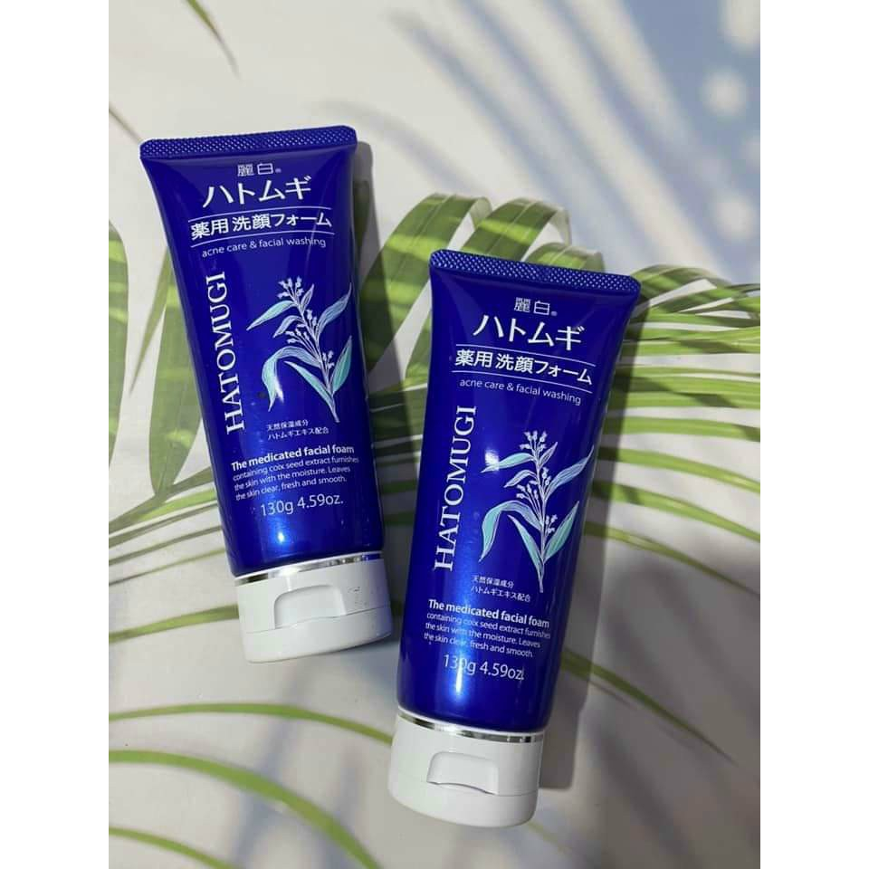 Sữa Rửa Mặt Trắng Da Hatomugi Moisturizing & Facial Washing 130G