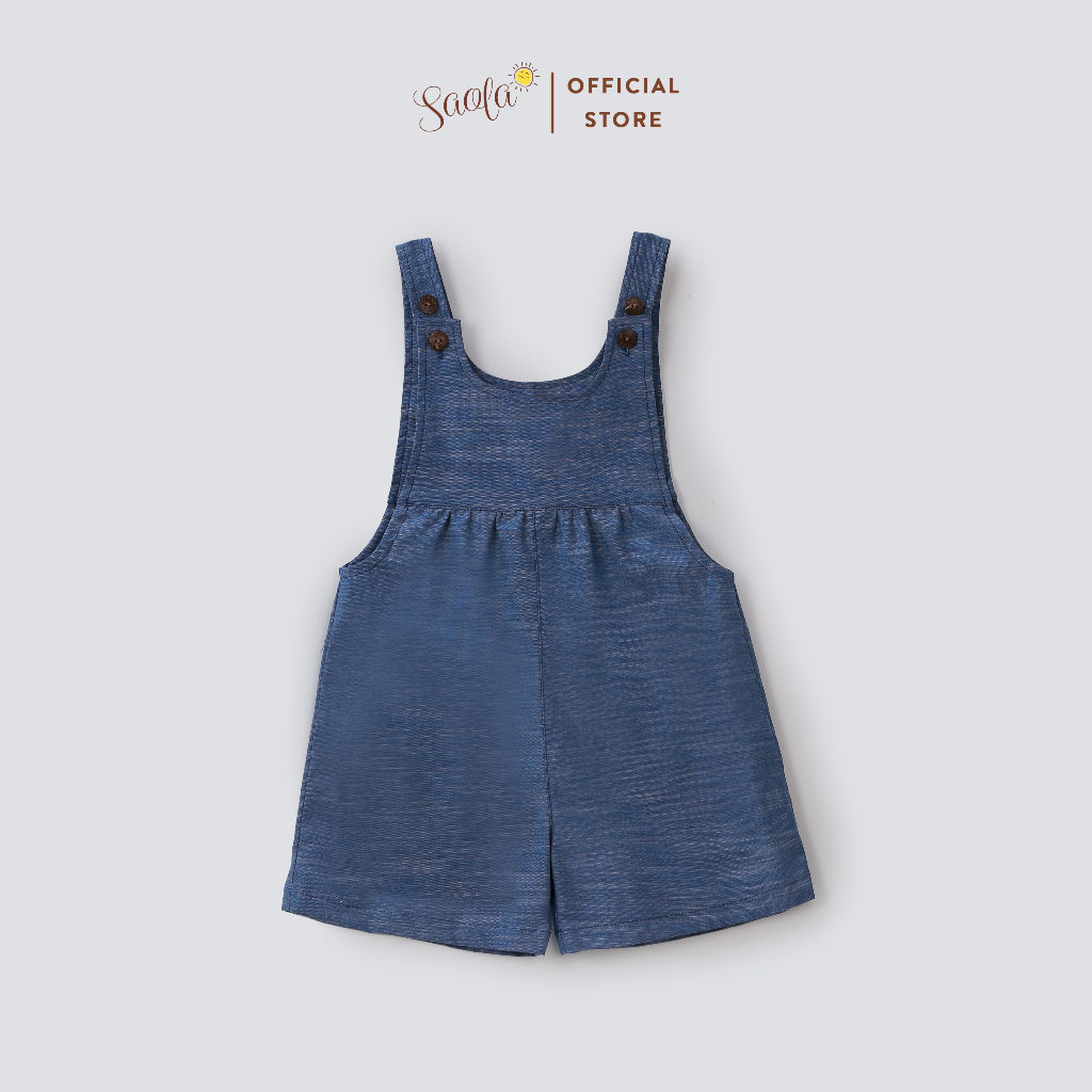 Bộ Áo Liền Quần Jumpsuit Cho Bé Chất Liệu Linen Cao Cấp - PANDA OVERALLS - JSL001 & JSL002- SAOLA KIDS CLOTHING