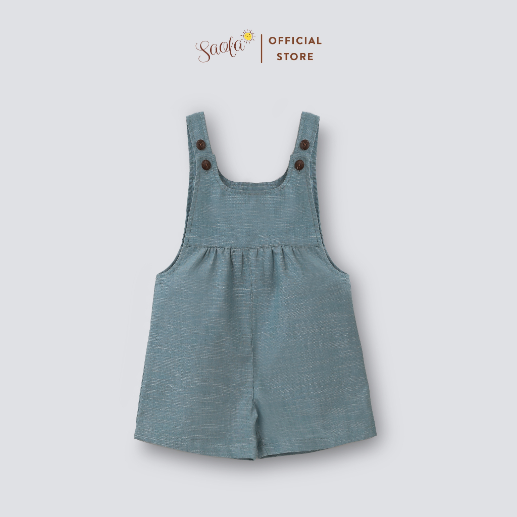 Bộ Áo Liền Quần Jumpsuit Cho Bé Chất Liệu Linen Cao Cấp - PANDA OVERALLS - JSL001 & JSL002- SAOLA KIDS CLOTHING