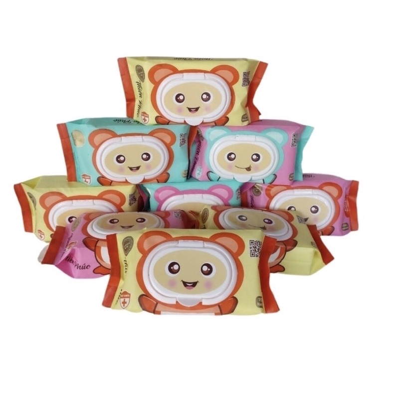 Khăn Giấy Ướt Baby Wipes Không Mùi, Kháng Khuẩn, Không Gây Kích Ứng Da, Khăn Ướt An Toàn Cho Bé