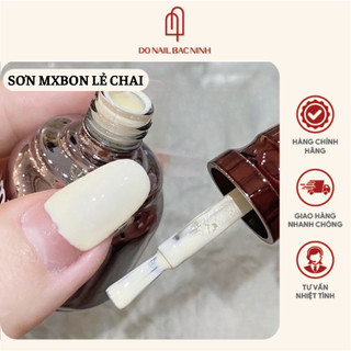 Sơn gel đen, trắng, trắng sữa MXBON chính hãng - chất sơn đặc bóng mướt chuẩn loại 1 (chai 15ml)