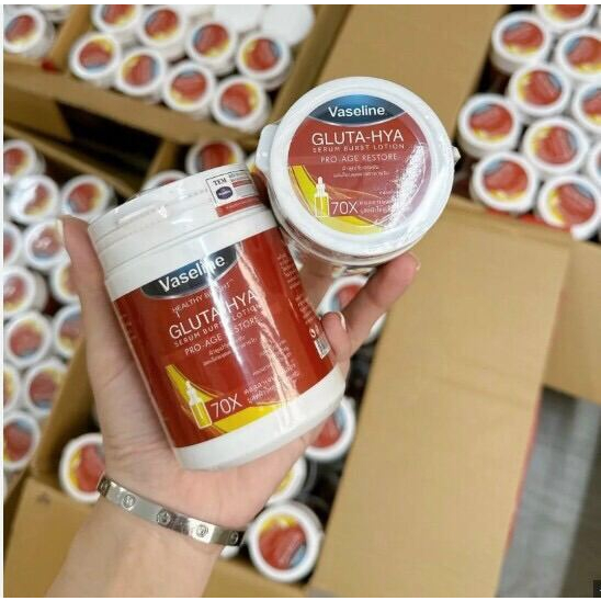 Kem Kích Trắng Body Vaseline 70x Gluta Hũ 200G Hàng Thái Lan