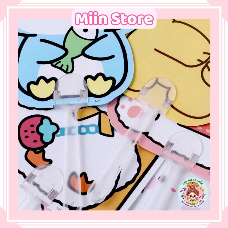 Quạt Nhựa Cầm Tay Hình Động Vật Đáng Yêu Cho Học Sinh