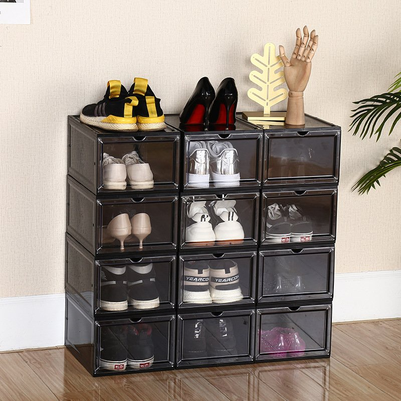 Combo 6 Hộp Đựng Giày Jordan- Balenciaga, Tủ Nhựa Đựng Giày Nhựa Nguyên Sinh Lắp Ráp Dễ Dàng- Hàng Loại I