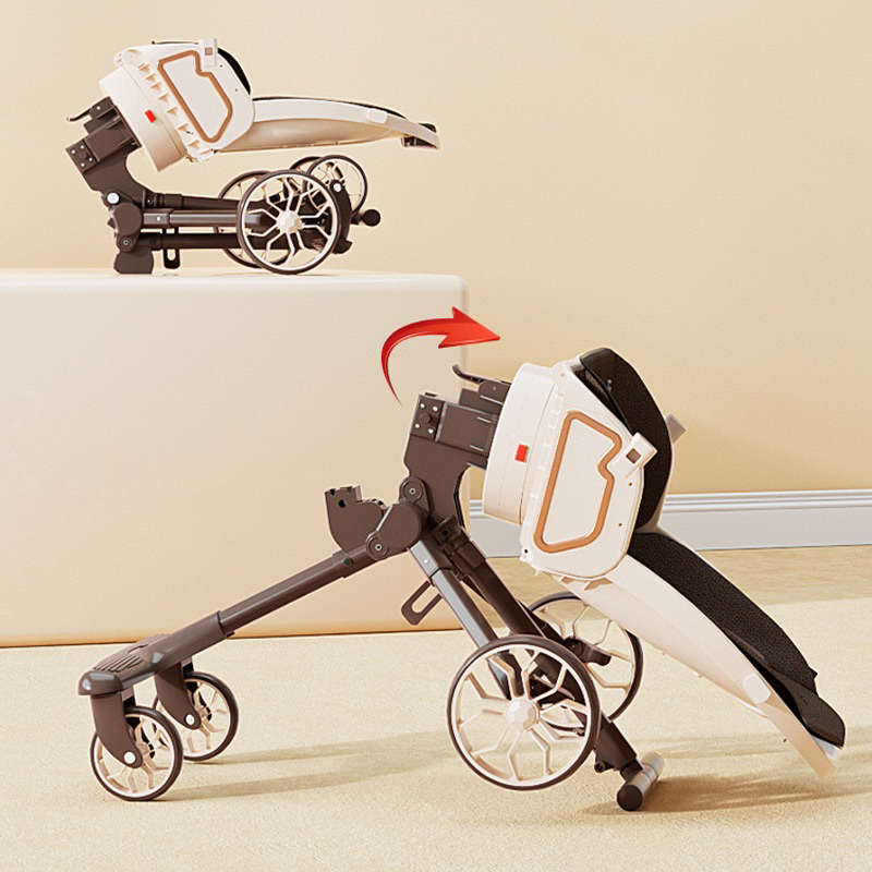 Xe đẩy v9 2023 có bàn ăn và nhạc 2 chiều dùng từ sơ sinh