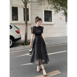 ĐẦM ĐÍNH ĐÁ PHỐI VOAN THIẾT KẾ BIGSIZE