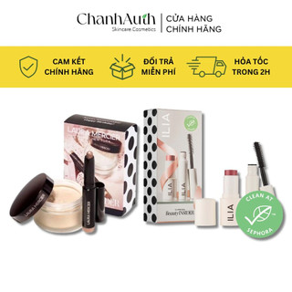 Set makeup mini  Shephora Laura Mercier Phấn Phủ + Sáp Nhũ Mắt