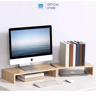 kệ để màn hình máy tính laptop ti vi cho bàn làm việc đa năng 20x50 cao 8cm nhiều màu nghẫu nhiên