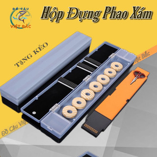  Hộp phao câu đài hộp đựng phao Xám trục thẻo câu đài Hộp đựng phụ kiện câu cá có kéo 
