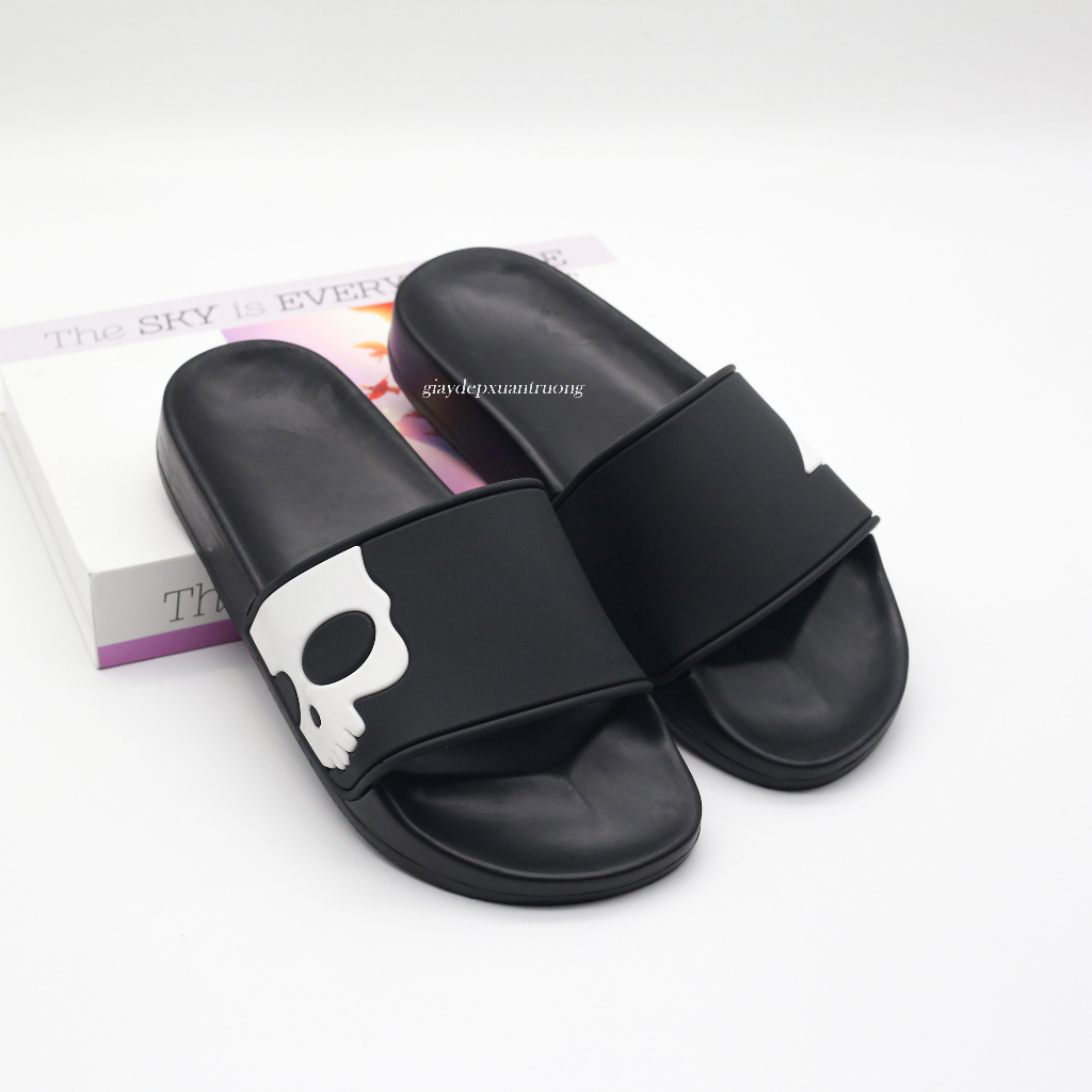 Dép quai ngang nam nữ Hydrogen họa tiết đầu lâu ngôi sao siêu hot cho các boy cháy phố
