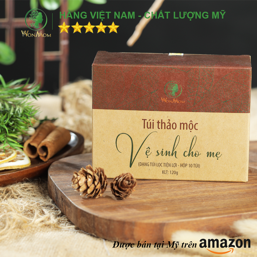 [ Giảm 35K - Đơn 339K ] Bộ trẻ hóa cửa mình chuyên sâu Wonmom (1 Chậu xông + 1 Dung dịch vệ sinh + 1 Hộp xông cửa mình)