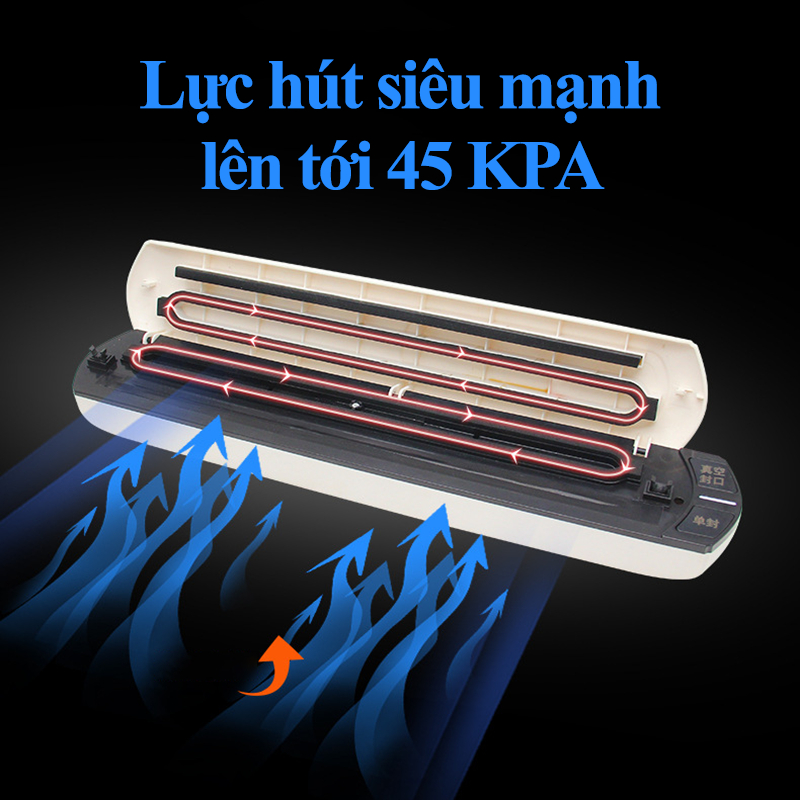Máy Hút Chân Không Thực Phẩm Gia Đình Vacuum Sealer S Không Kén Túi Cao Cấp Máy Hàn Miệng Túi Mini Cầm Tay Lực Hút Mạnh